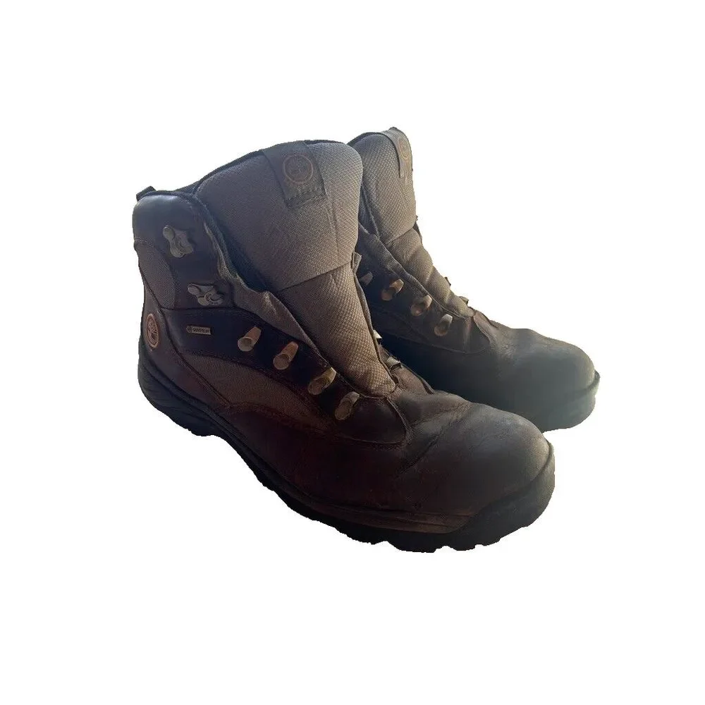 Timberland Mens Chocorua Mid Waterproof Hiker Trail Gore-Tex Men's 12 BrownGreen